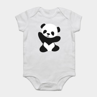 Cute baby panda Baby Bodysuit